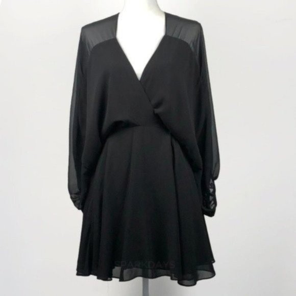 Mara Hoffman Black Flowy Formal Mini Dress | M - Picture 7 of 9